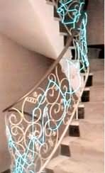 Beispiel eines dekorierten Treppengelnders - interior stairway decoration